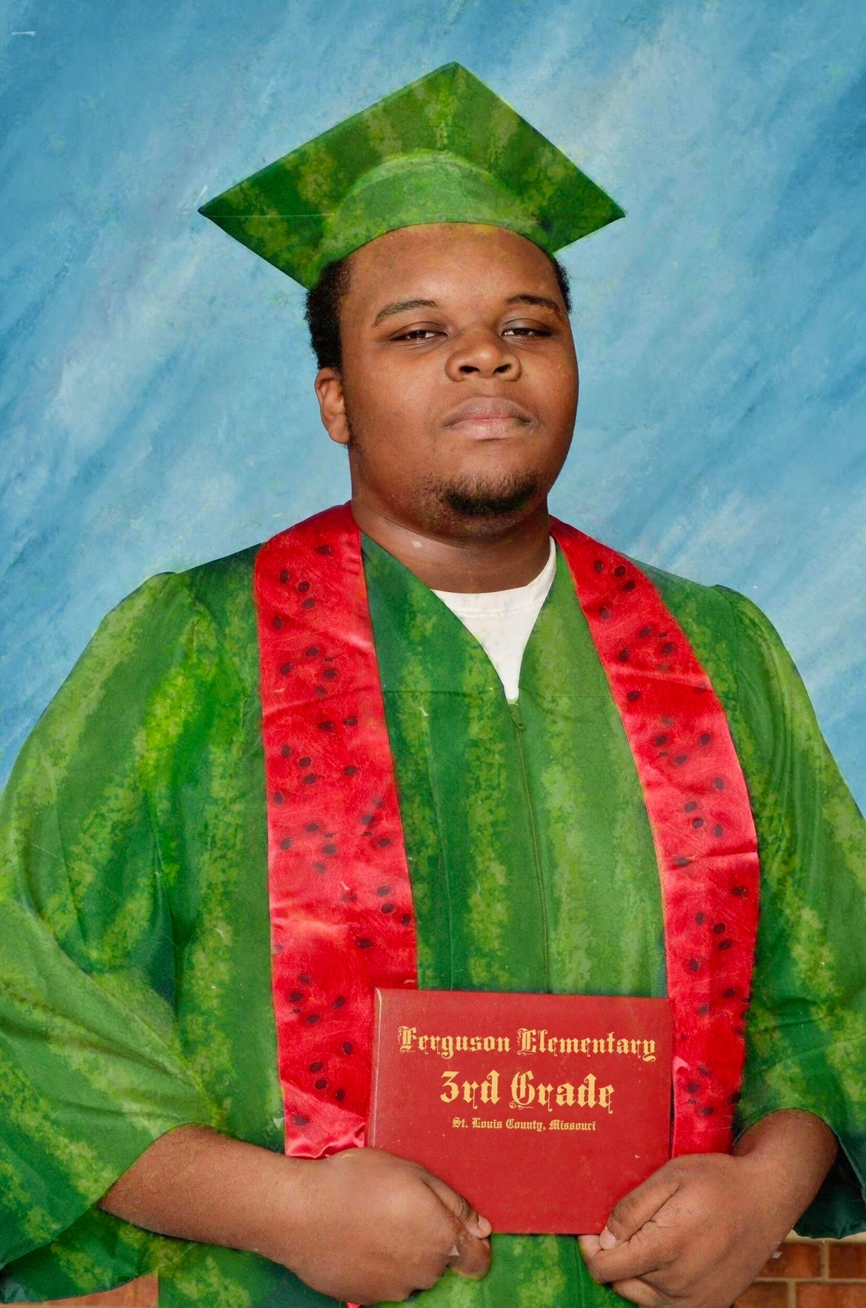Chaotic Meh meme titled “Ferguson Elementary 3rd Grade.”