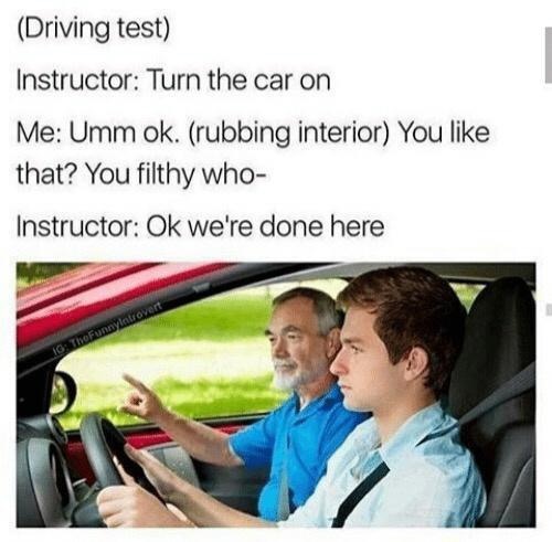 Chaotic Meh meme titled “Turn The Car On You Filthy Who.”