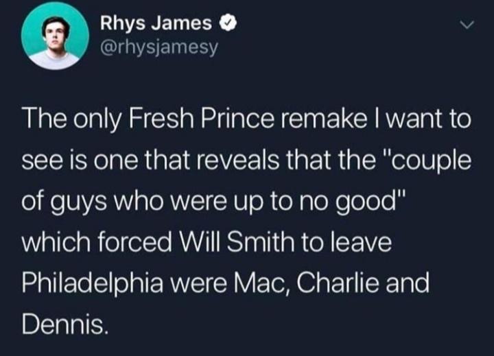 Chaotic Meh meme titled “Fresh Prince Guys Up To No Good.”