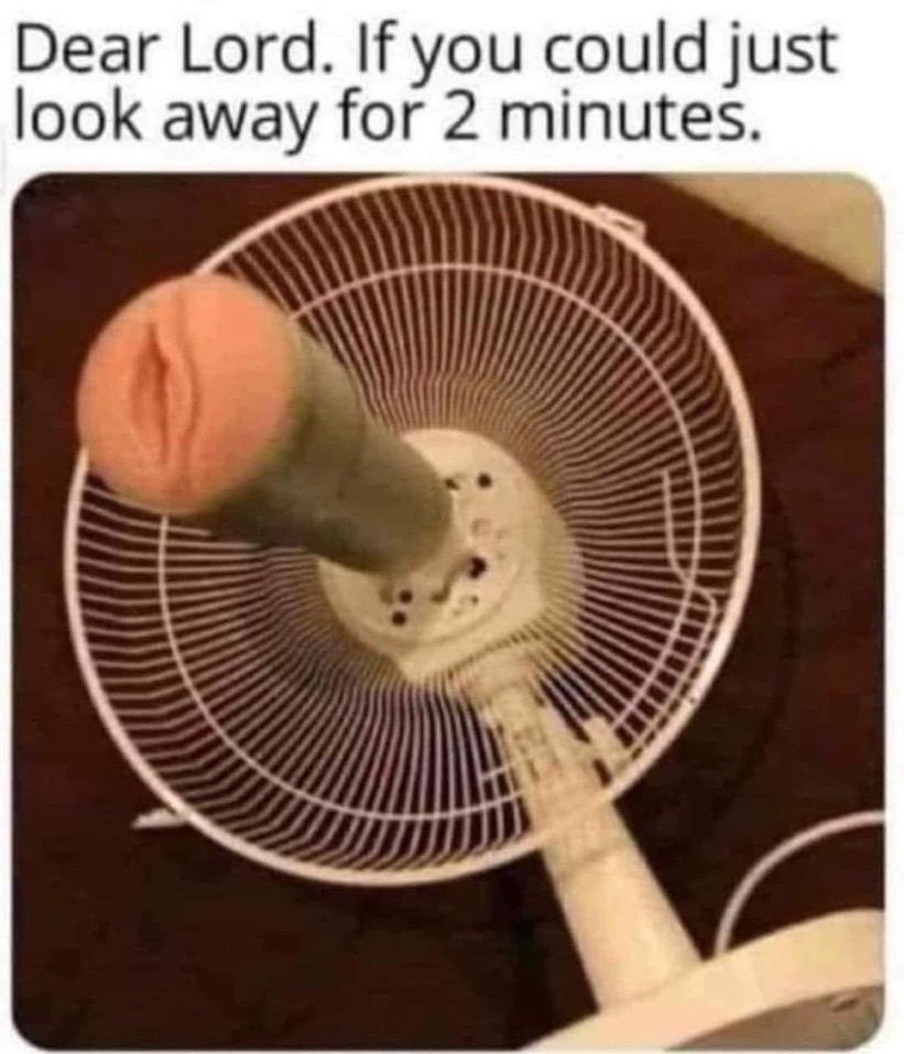 Chaotic Meh meme titled “Dear Lord Look Away For 2 Minutes.”