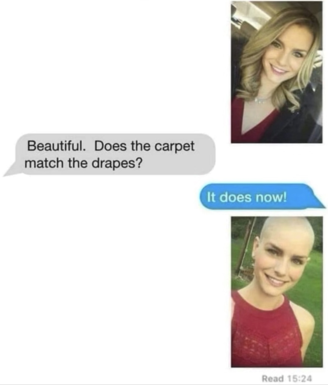 Does The Carpet Match The Drapes It Does Now