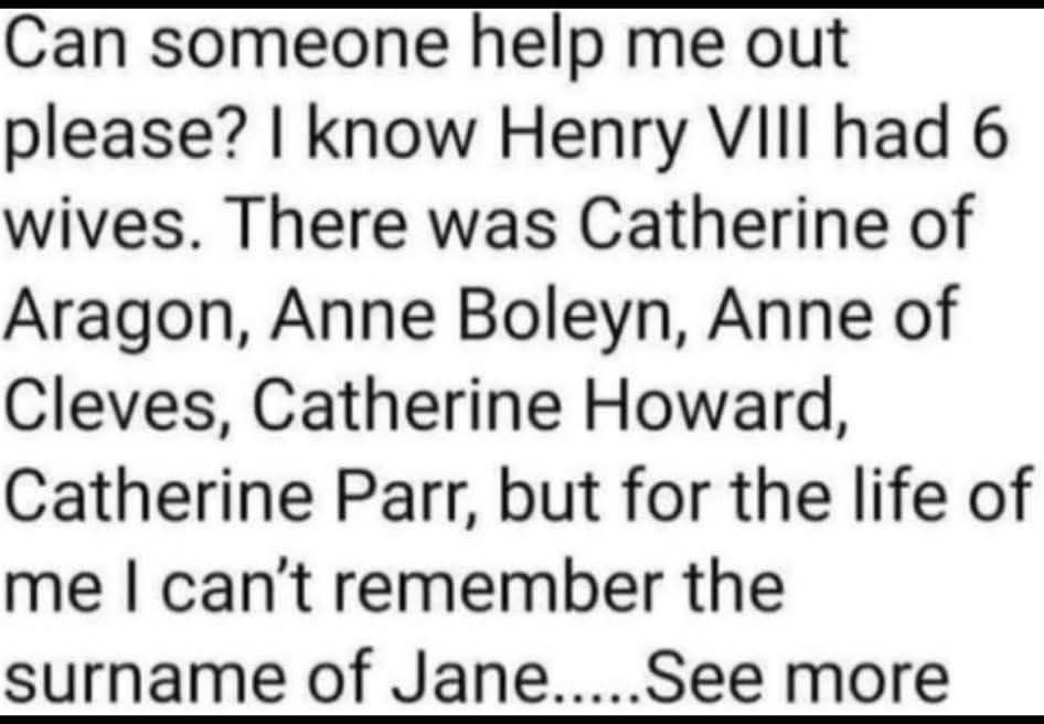 Chaotic Meh meme titled “Cant Remember The Surname Of Jane.”